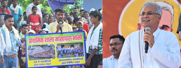 ​​​​​​​रायपुर : जिन हिंसक हाथों ने तोड़ा था स्कूल, अब वहीं हाथ नौनिहालों का  भविष्य संवारने आगे आए