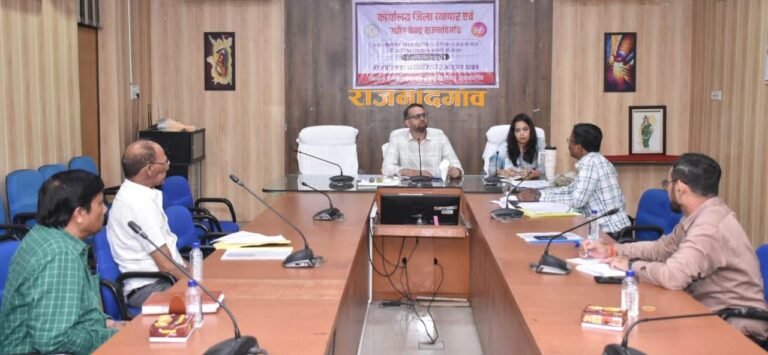 राजनांदगांव : कलेक्टर ने जिला निवेश प्रोत्साहन समिति की बैठक ली