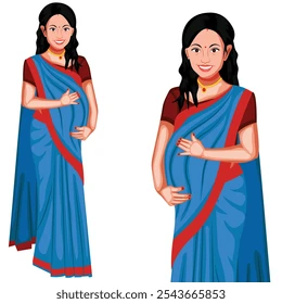 indian-pregnant-woman-traditional-saree-260nw-2543665853