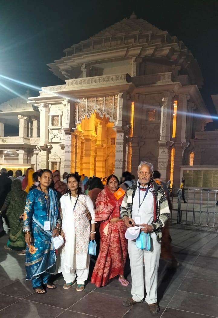राजनांदगांव : शासन की रामलला दर्शन (अयोध्या धाम) योजना रामगोपाल गौराहा के लिए रही अविस्मरणीय