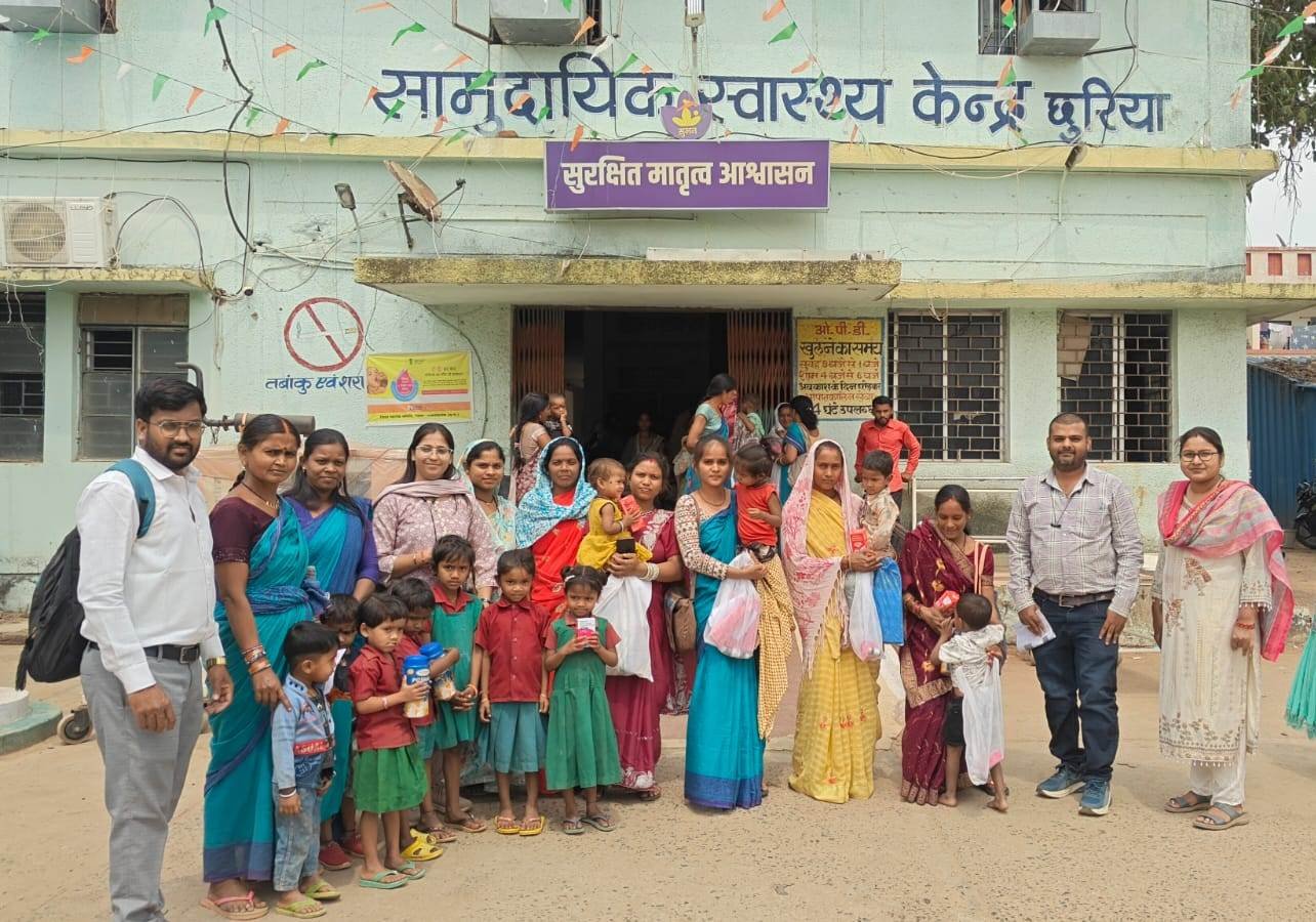 राजनांदगांव : मुख्यमंत्री बाल संदर्भ योजना अंतर्गत हमर स्वस्थ लइका कार्यक्रम के तहत सीएचसी छुरिया में विशेष बाल स्वास्थ्य शिविर का हुआ आयोजन