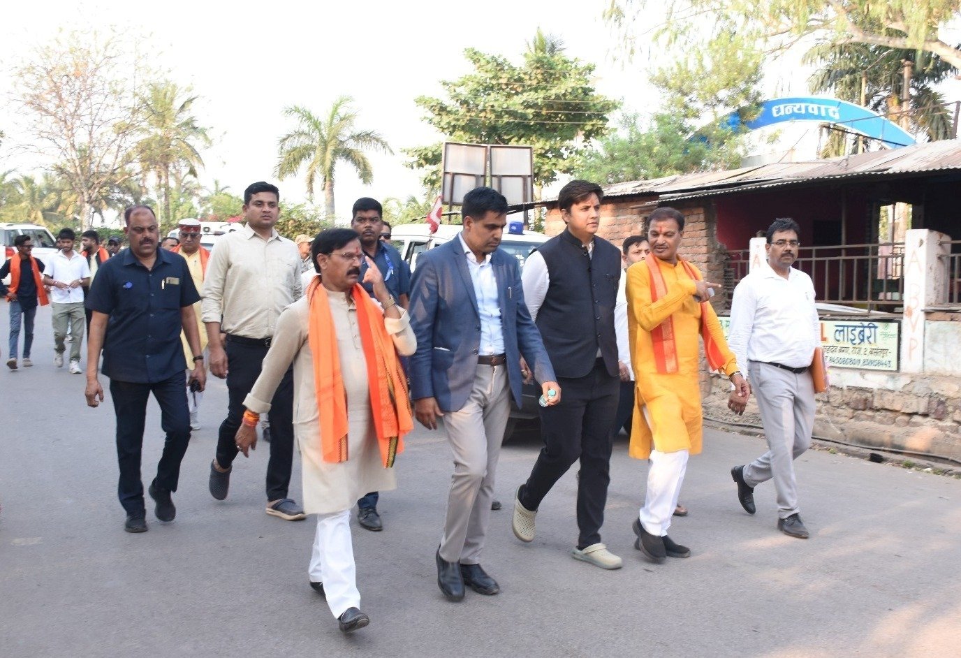 राजनांदगांव : महापौर, पूर्व सांसद और कलेक्टर ने शहर के प्रमुख विकास कार्यों का किया निरीक्षण