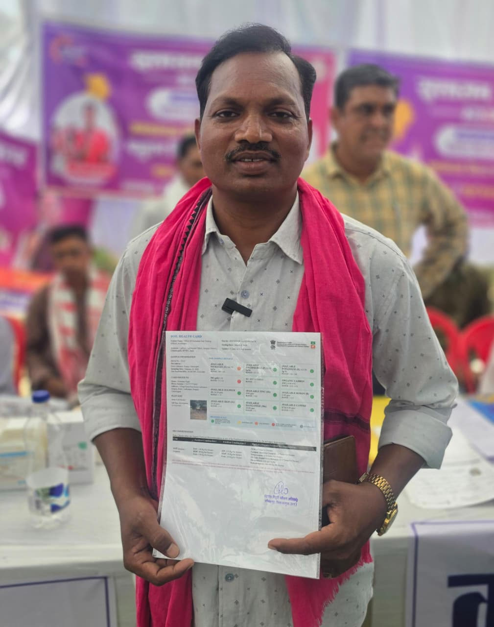 सुशासन तिहार में मिला सॉइल हेल्थ कार्ड, आधुनिक खेती से बढ़ा नेवल साय कुजूर का मुनाफा