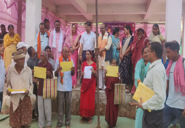 सुशासन तिहार 2026: किलकिला शिविर में 7 हितग्राहियों को मिला पेंशन स्वीकृति आदेश