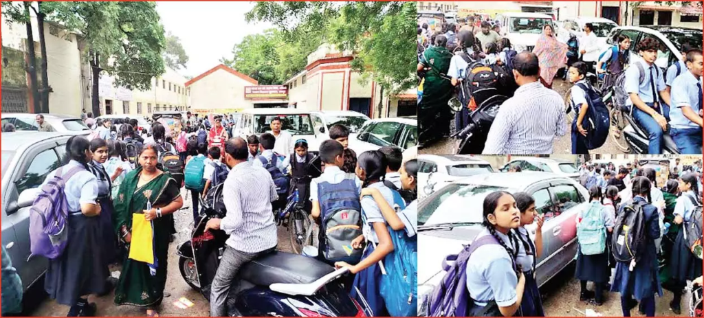 CG : सप्रे स्कूल परिसर में अवैध पार्किंग …