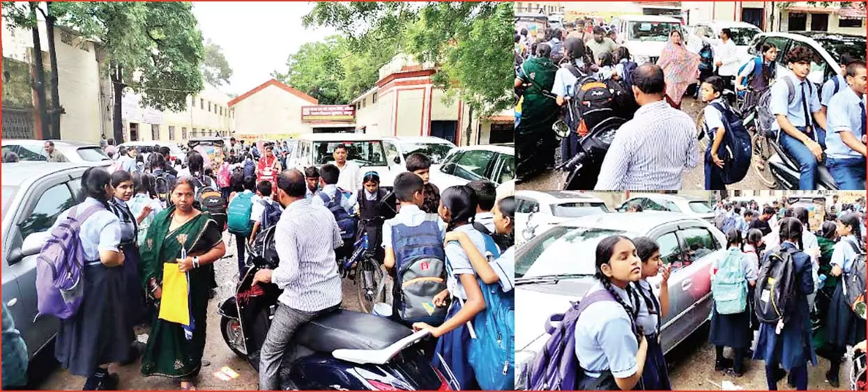 CG : सप्रे स्कूल परिसर में अवैध पार्किंग …
