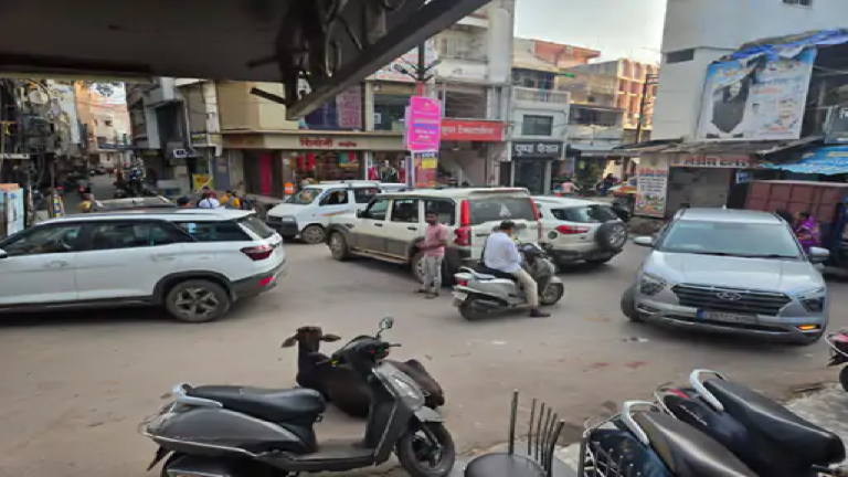 राजनांदगांव : बाजार क्षेत्र में मनमाने ढंग से पार्किंग, बिगड़ रही व्यवस्था…