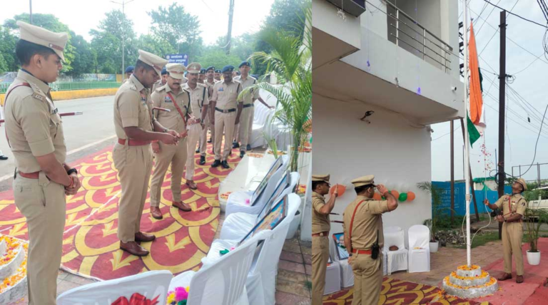 CG : पश्चिम क्षेत्र पुलिस कार्यालय में शान से लहराया तिरंगा …