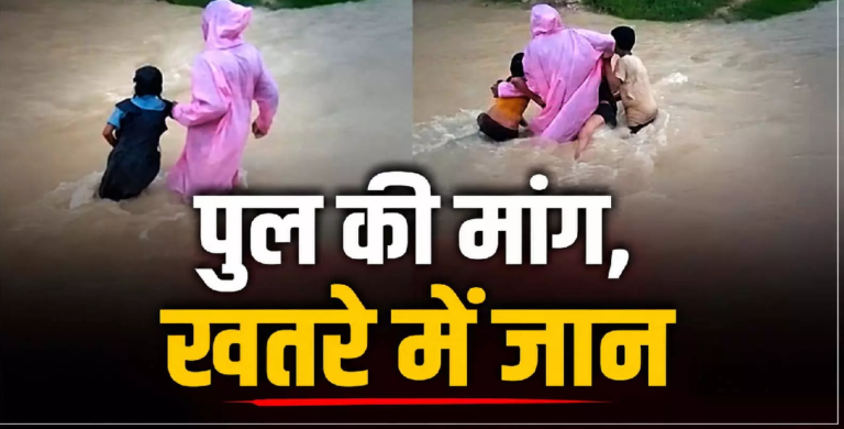 CG : पुल की मांग, खतरे में जान! बच्चे जान हथेली पर रखकर पहुंच रहे स्कूल …