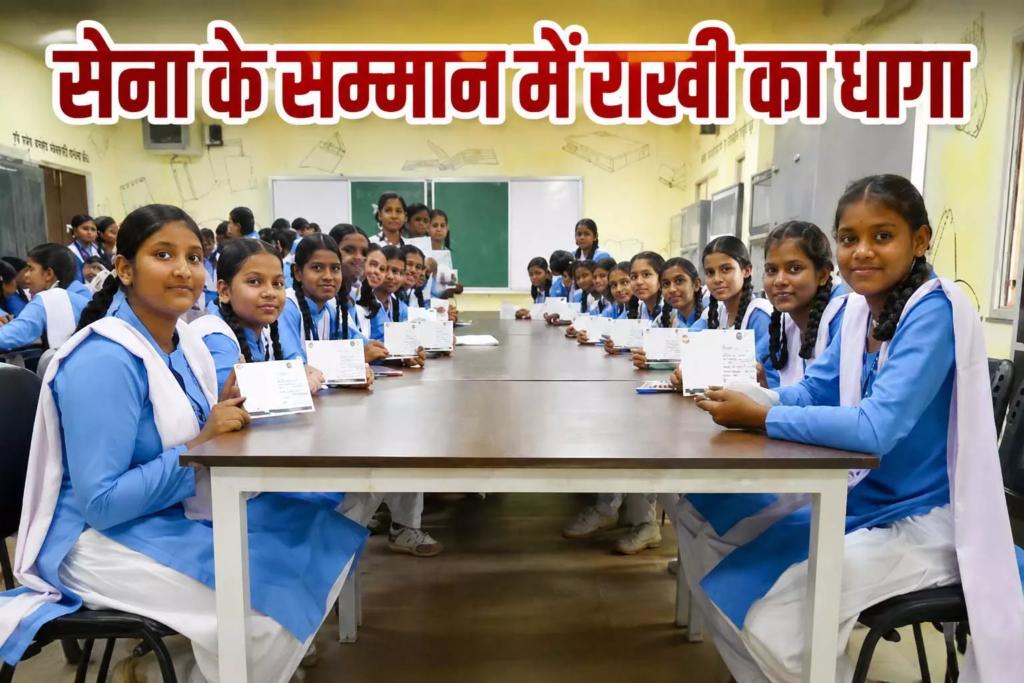 CG : सेना के सम्मान में राखी का धागा, पोस्टकार्ड पर देश के रक्षकों के नाम लिखी भावनाएं …