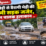 Rajnandgaon : गहिरा भेड़ी से बैरागी भेड़ी की 3 किमी सड़क जर्जर, वाहन चालक हलाकान ..