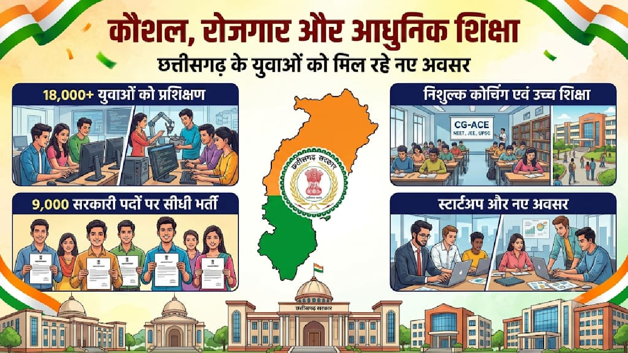  विशेष लेख : कौशल, रोजगार, स्टार्टअप और आधुनिक शिक्षा पर सरकार का जोर, 18 हजार से अधिक युवाओं को मिला प्रशिक्षण ...