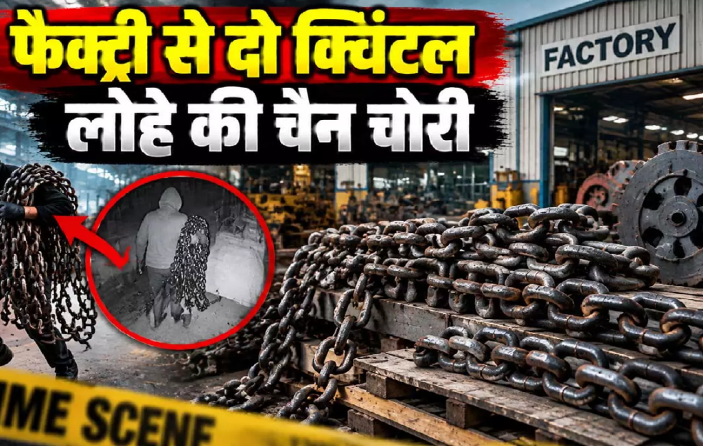 CG : आयरन फैक्ट्री से दो क्विंटल लोहे की चैन चोरी आरोपी गिरफ्तार, चोरी का सामान बरामद …