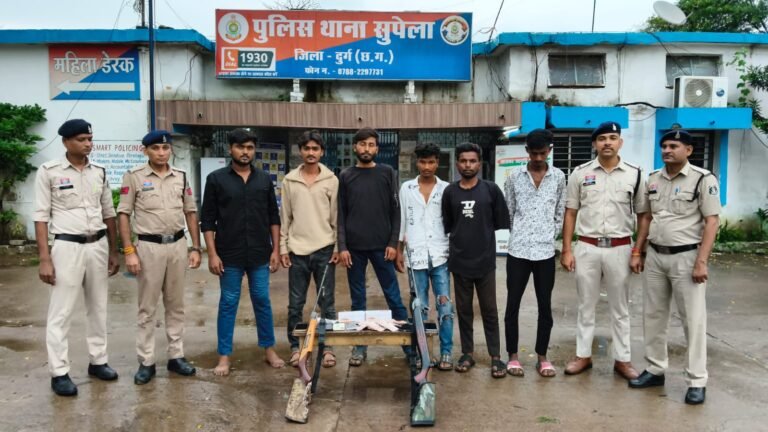 Durg : नशीली अल्प्राजोलम टैबलेट की बिक्री करते 06 आरोपी एवं 01 अपचारी बालक पकड़े गए, 1200 टैबलेट, 08 मोबाइल एवं 02 एयर गन सहित अन्य सामग्री बरामद
