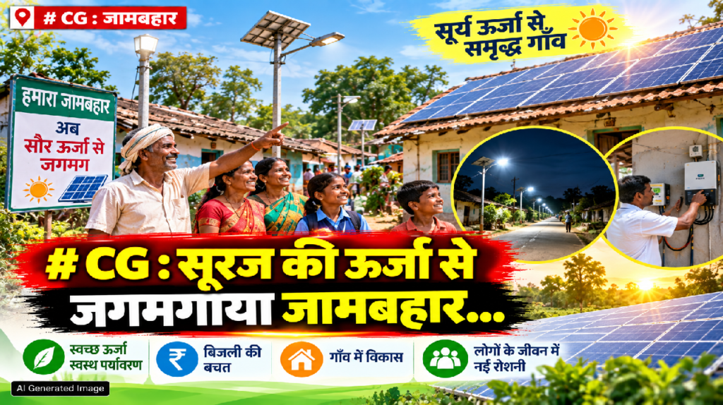 CG : सूरज की ऊर्जा से जगमगाया जामबहार…