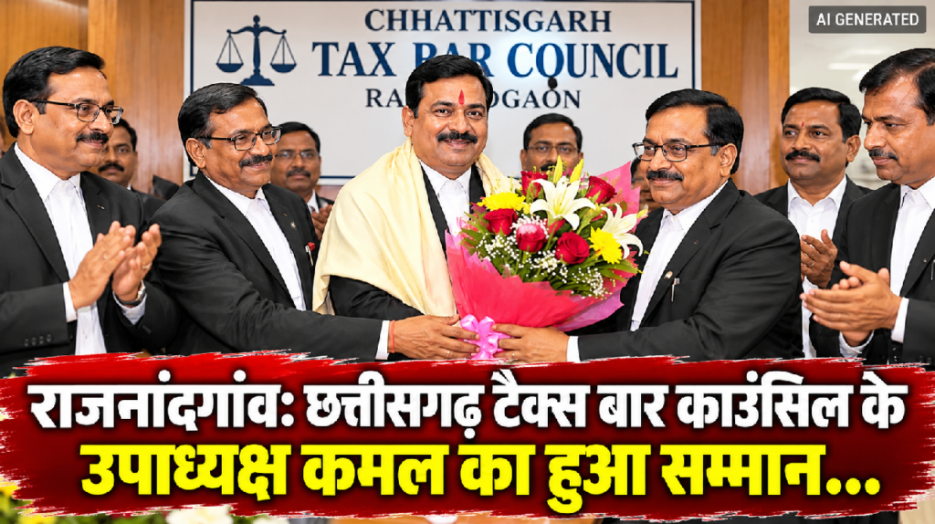 राजनांदगांव : छत्तीसगढ़ टैक्स बार काउंसिल के उपाध्यक्ष कमल का हुआ सम्मान …