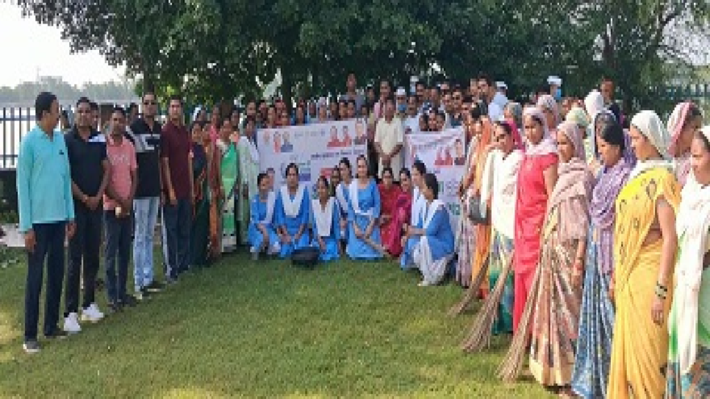 राजनांदगांव : स्वच्छता ही सेवा के तहत संत निरंकारी मंडल ने किया श्रमदान…