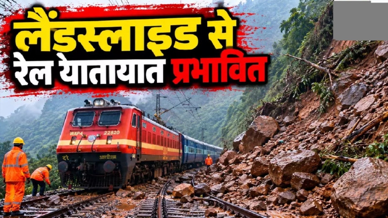 CG : रेल यात्रियों की बढ़ी परेशानी, भूस्खलन से कई ट्रेनें प्रभावित ….