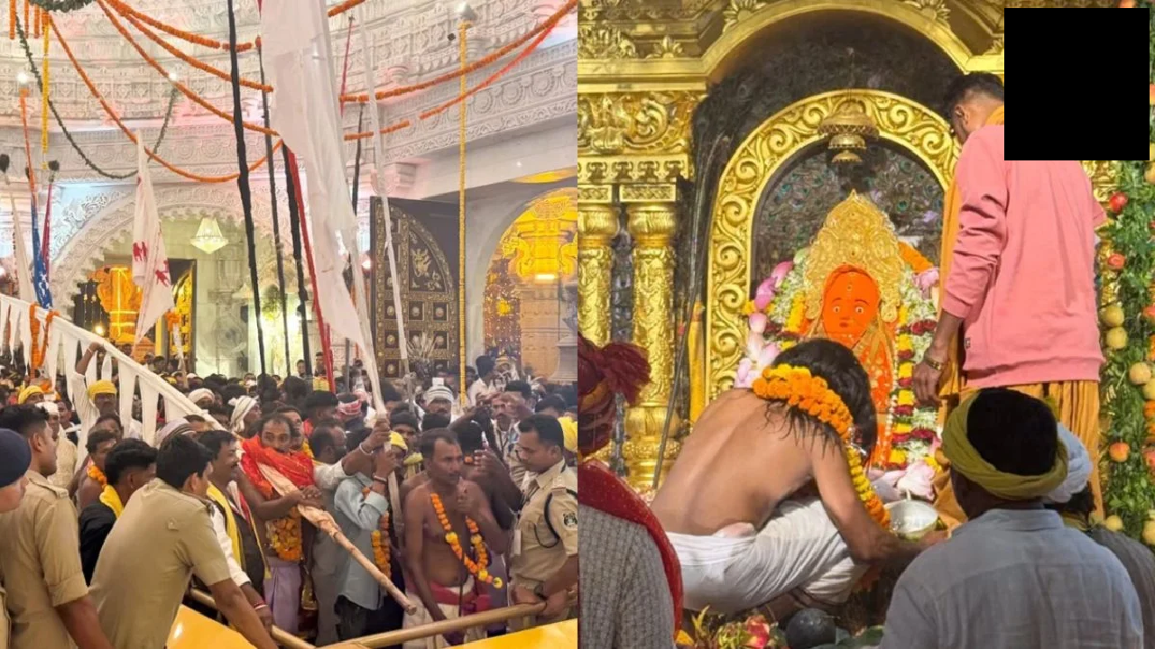 CG : 15 आंगादेव, मां बम्लेश्वरी के नाम की नई डांग और सौहार्द का संदेश… डोंगरगढ़ में शांतिपूर्वक संपन्न हुई पंचमी भेंट …